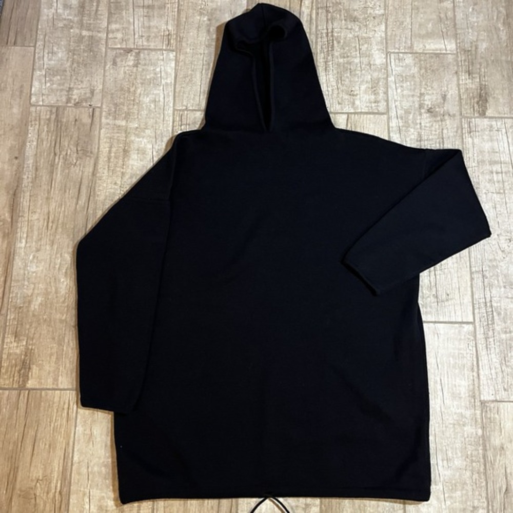 Company Ellen Tracy Extra Fine Merino Wool Long Sleeve Neck Hooded Top Black Med